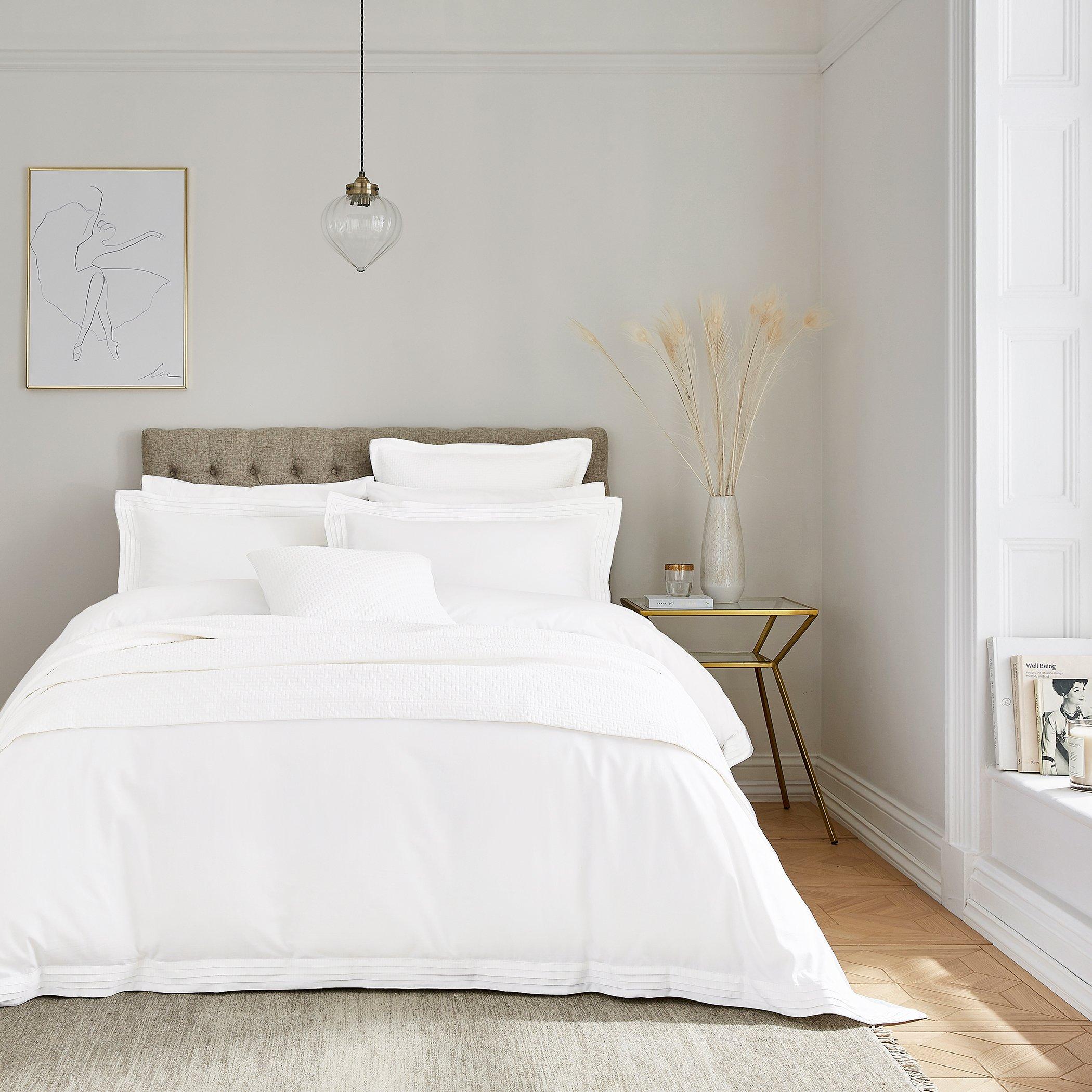 White - Bedeck of Belfast - Vendi Infused Cotton Pillowcase Oxford - 3