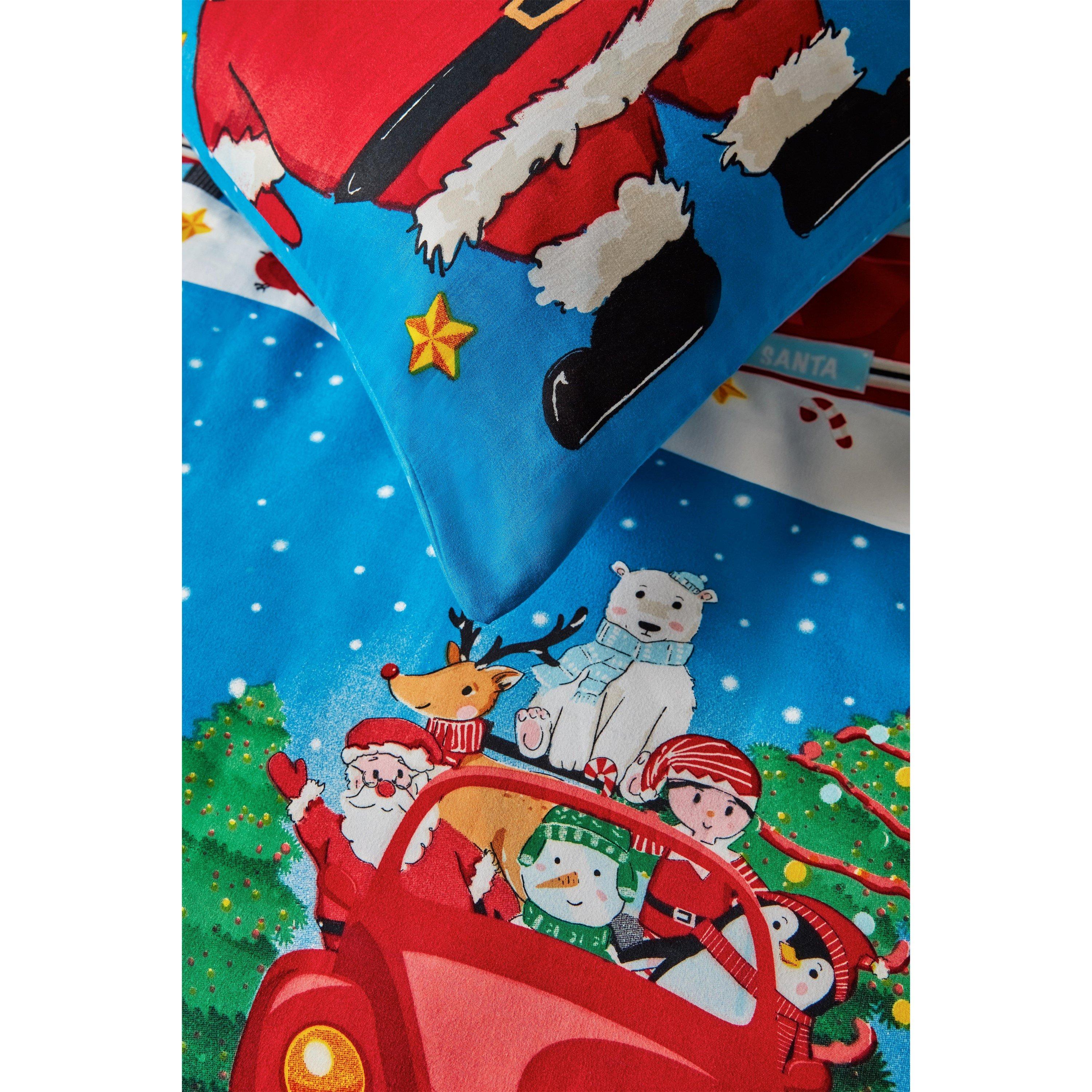 MULTI - Homelife - Studio Santa and Friends Pillowcase - 6