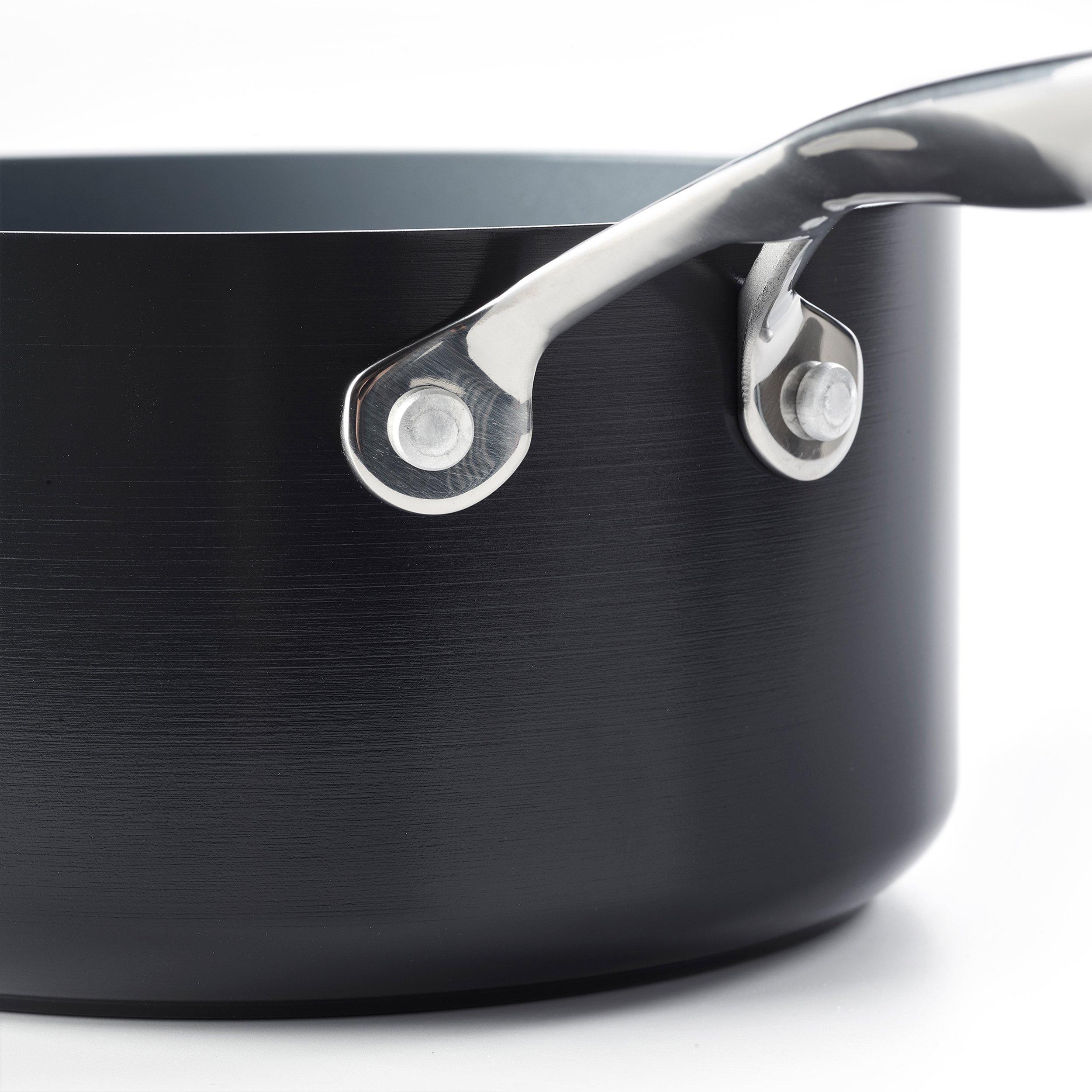 Black - GreenPan - Saucepan with Lid - 2