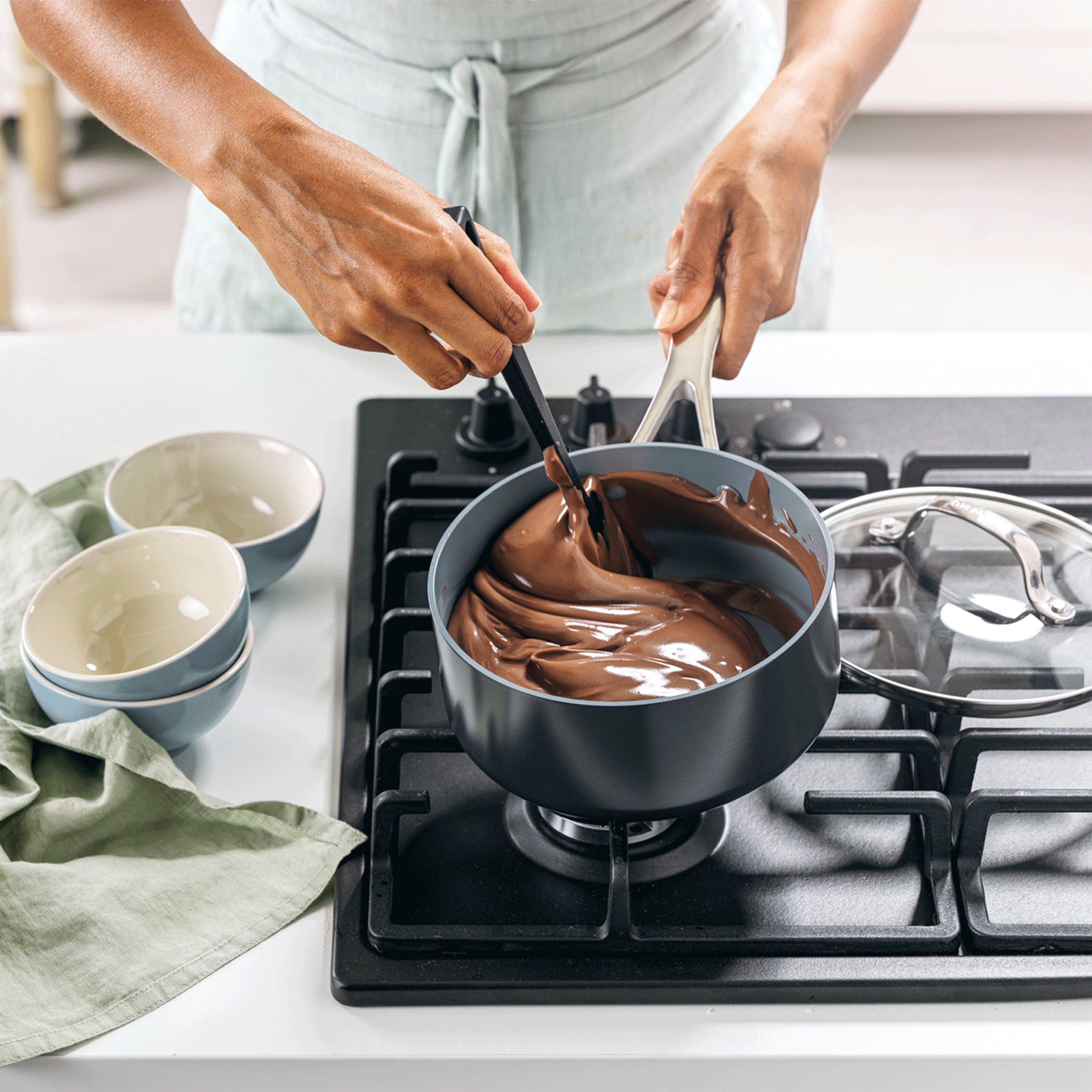 Black - GreenPan - Saucepan with Lid - 8