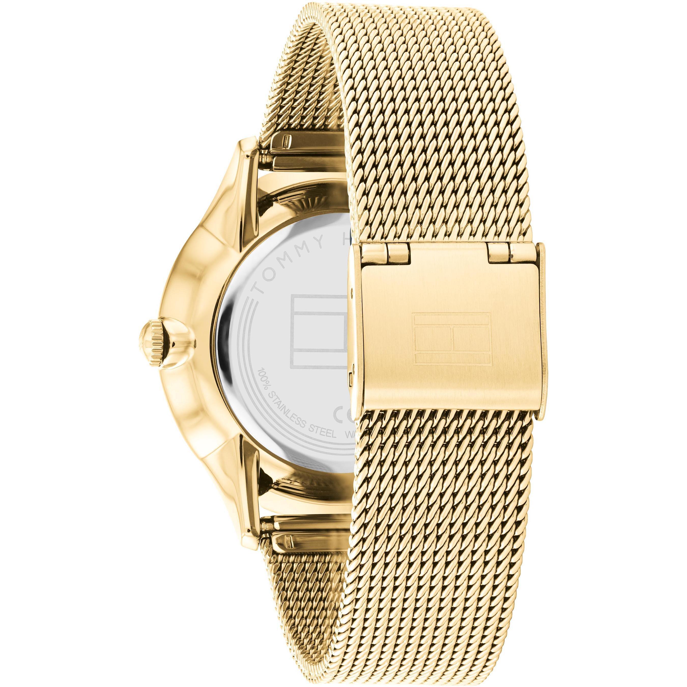 Gold - Tommy Hilfiger - Ladies Tommy Hilfiger gold mesh watch - 3