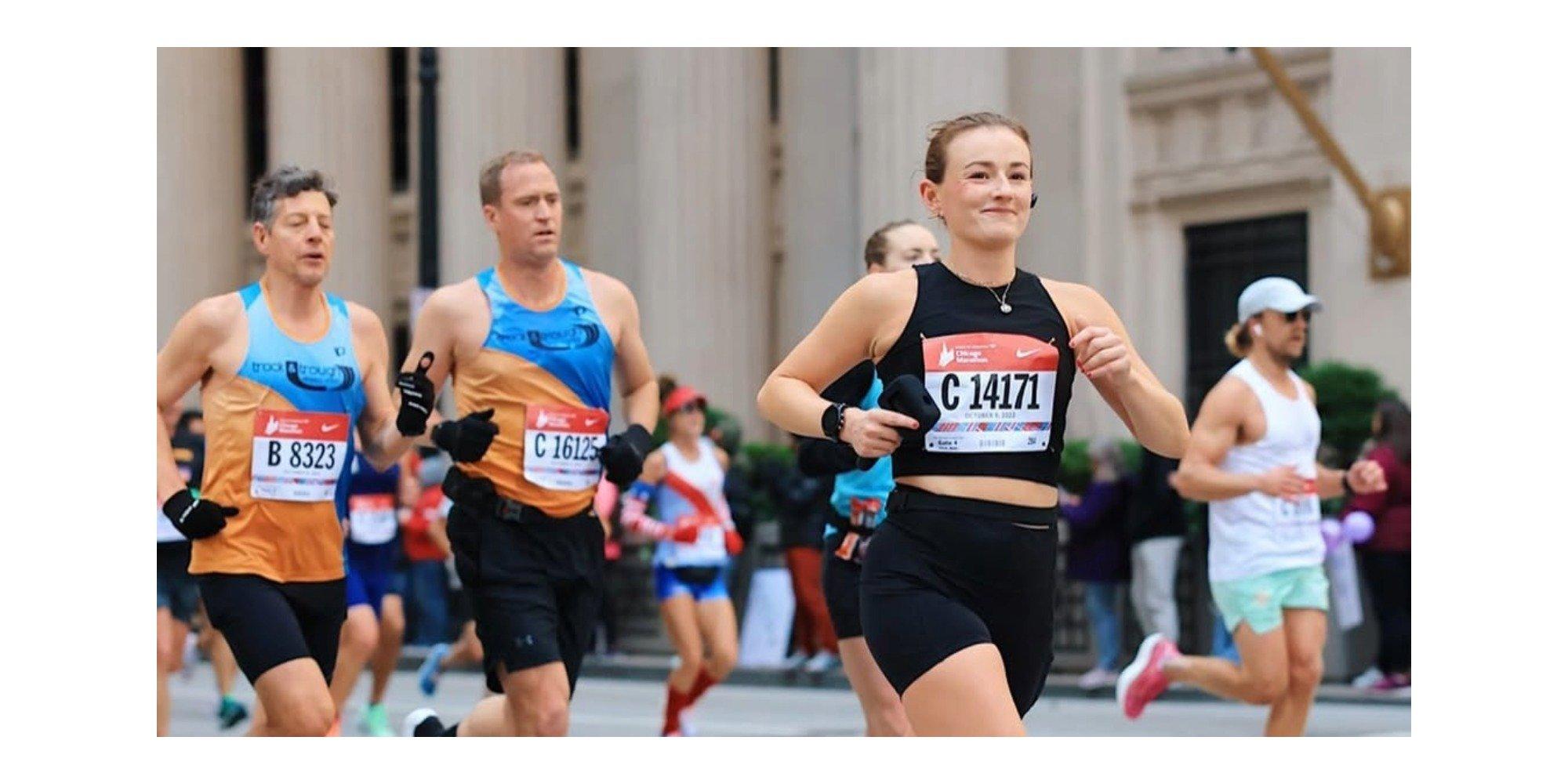 Ally running in a race