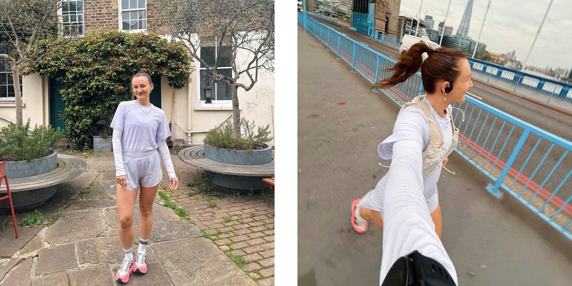 A split image of Ally Head