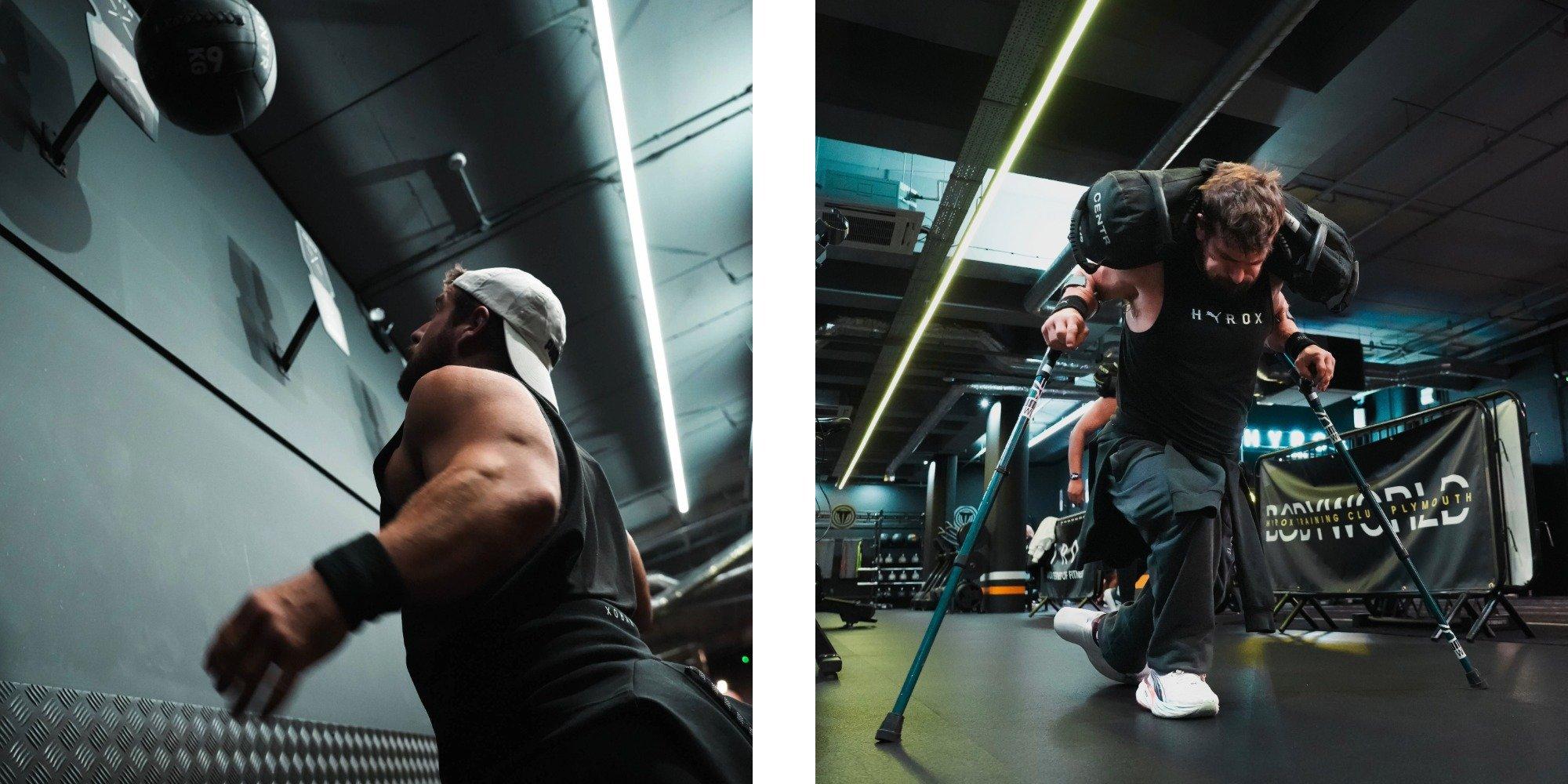 David Van Wetherill training in the gym