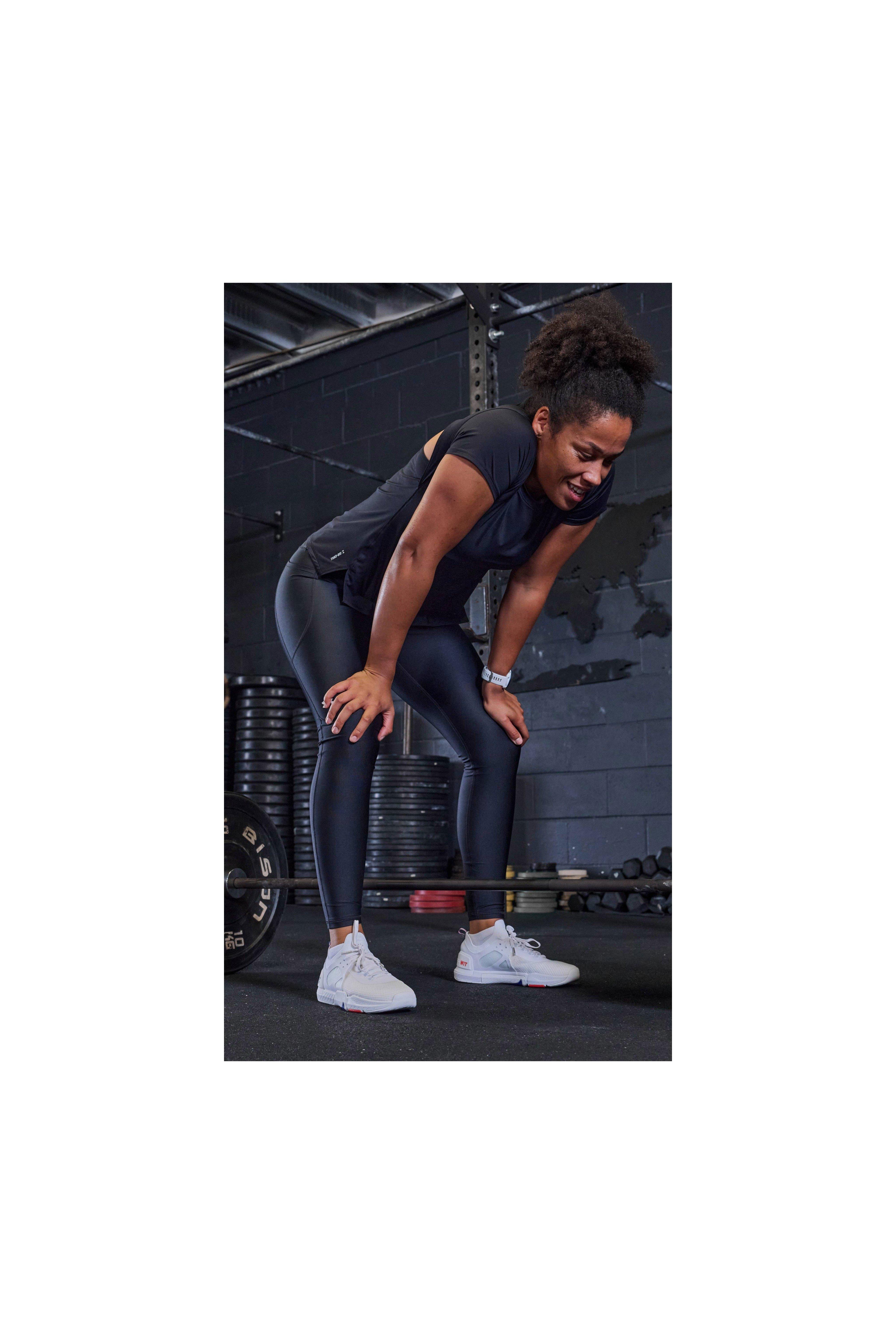 Emma working out at the gym