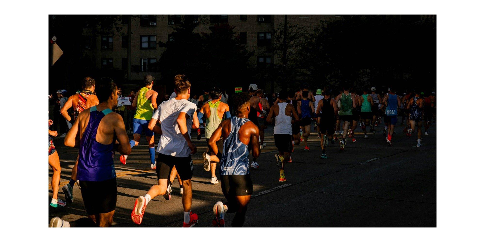 People running as a group