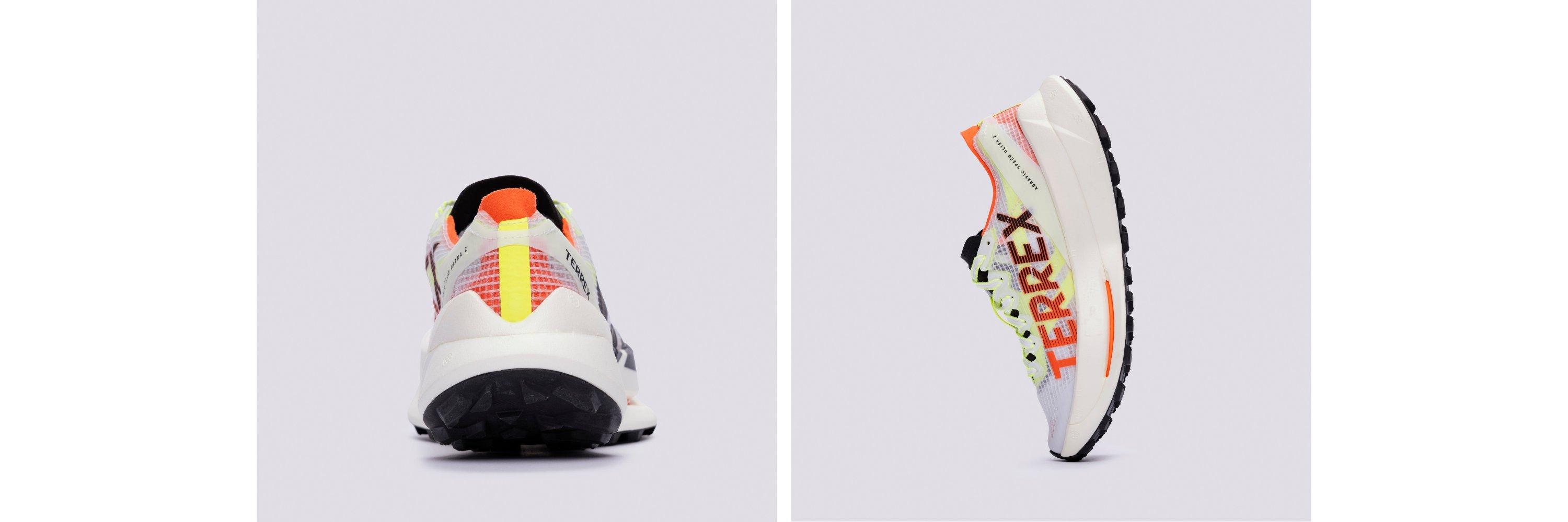 Two different angles of the Adidas Terrex Agravic Speed Ultra 2