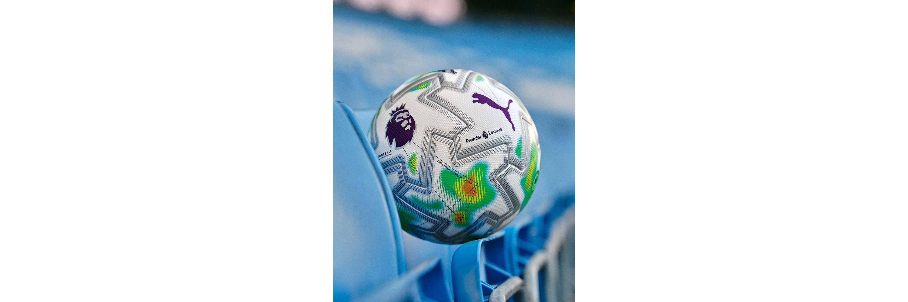 The PUMA PL Thrill on the seats of the Etihad Stadium