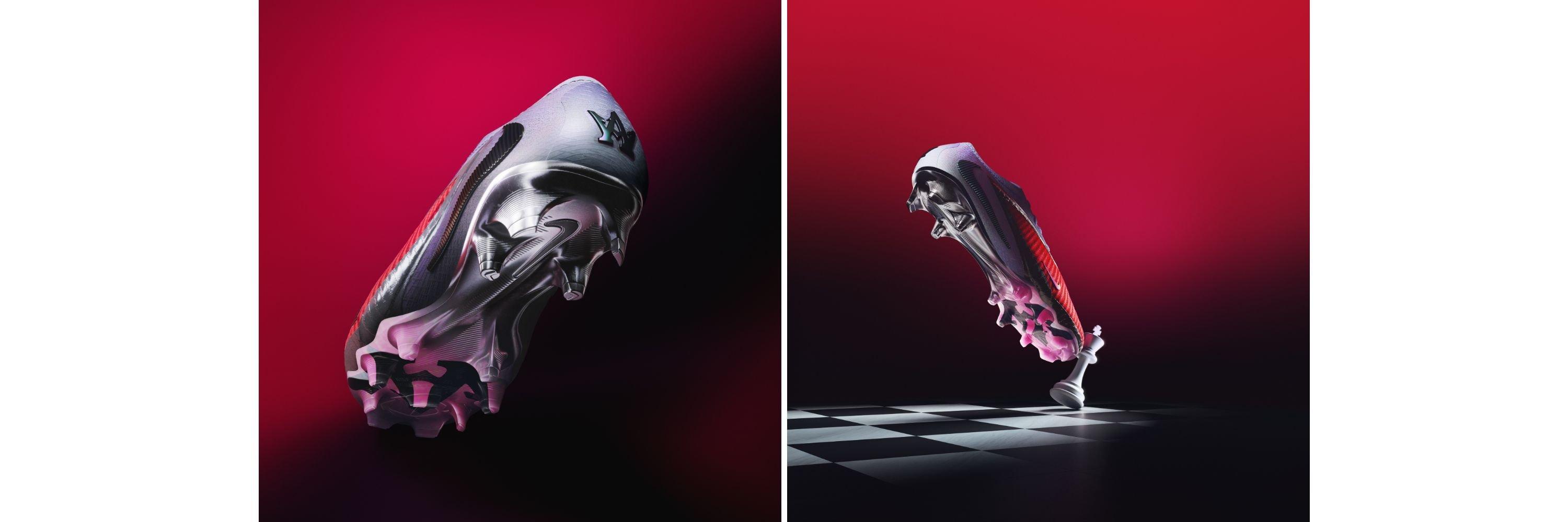 A split image of the Nike Phantom 6