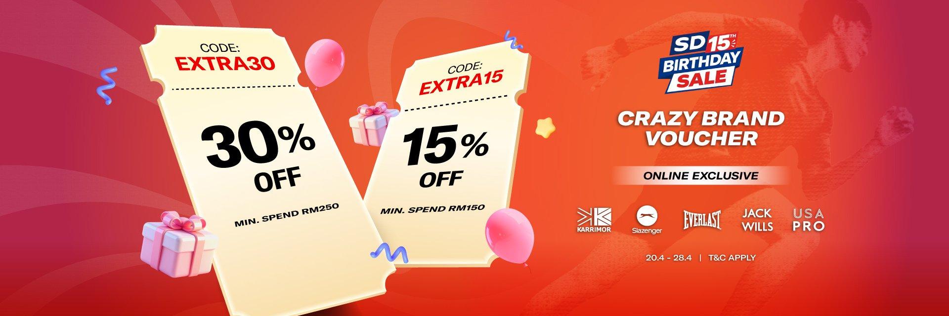 SD Birthday Crazy Brand Voucher