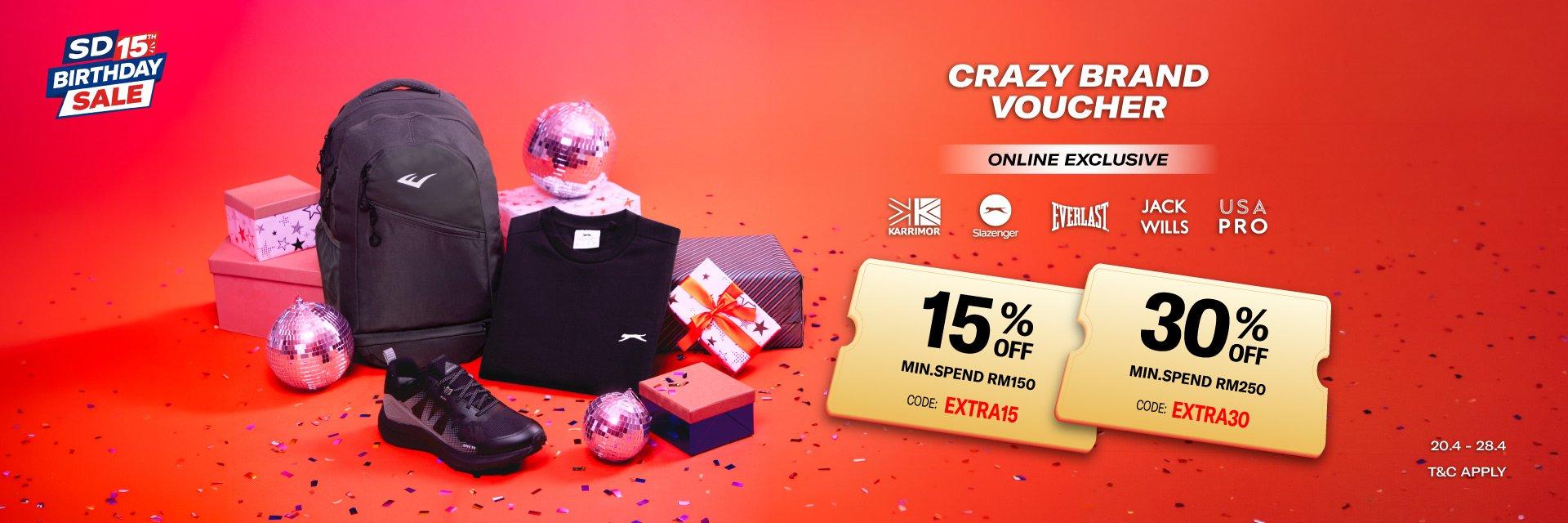 SD Birthday Crazy Brand Voucher