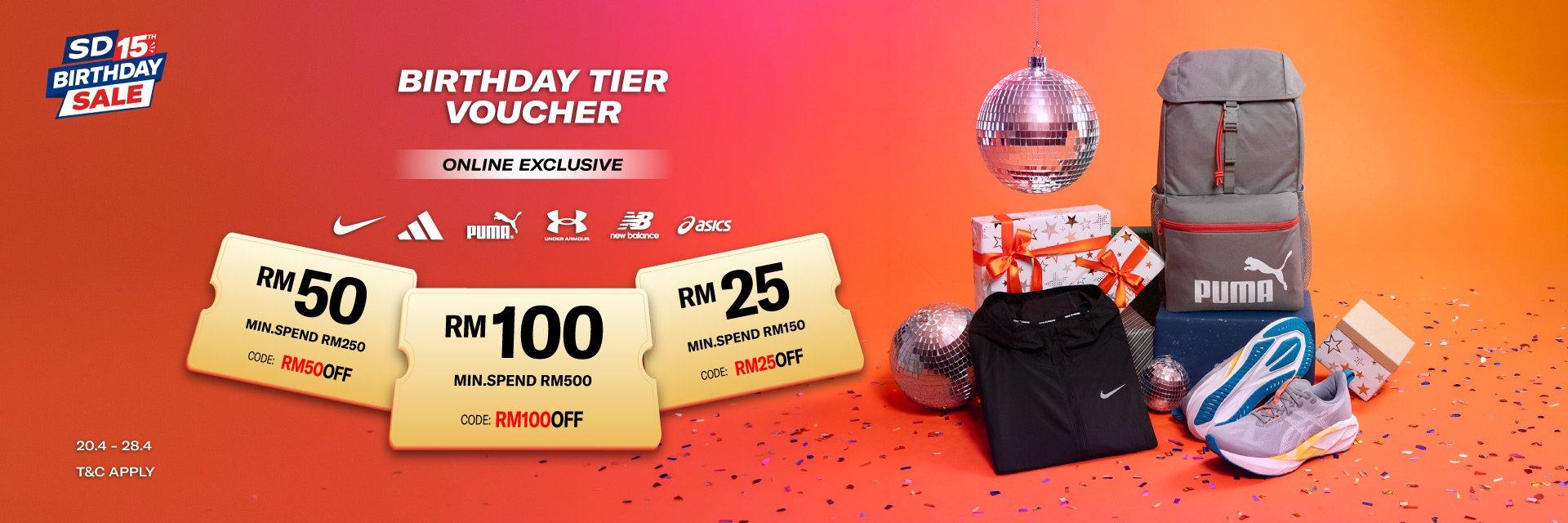 SD 15 Birthday Tier Voucher