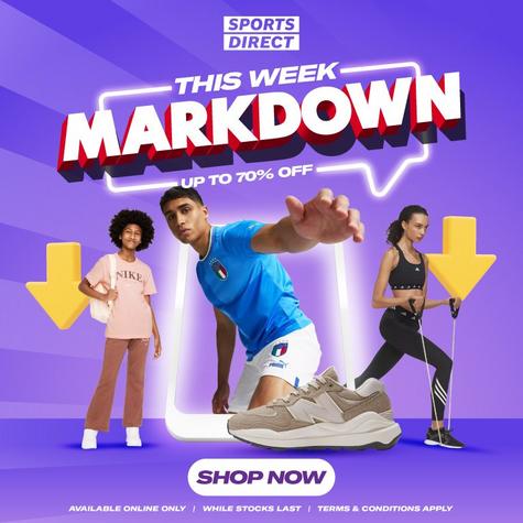 Markdown Up To 70% Off