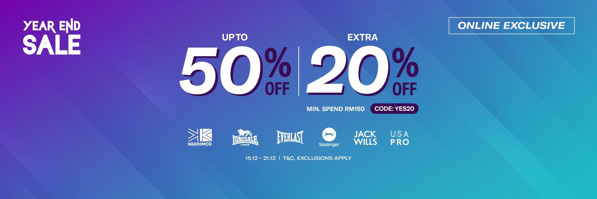 Year End Sale Extra 20%