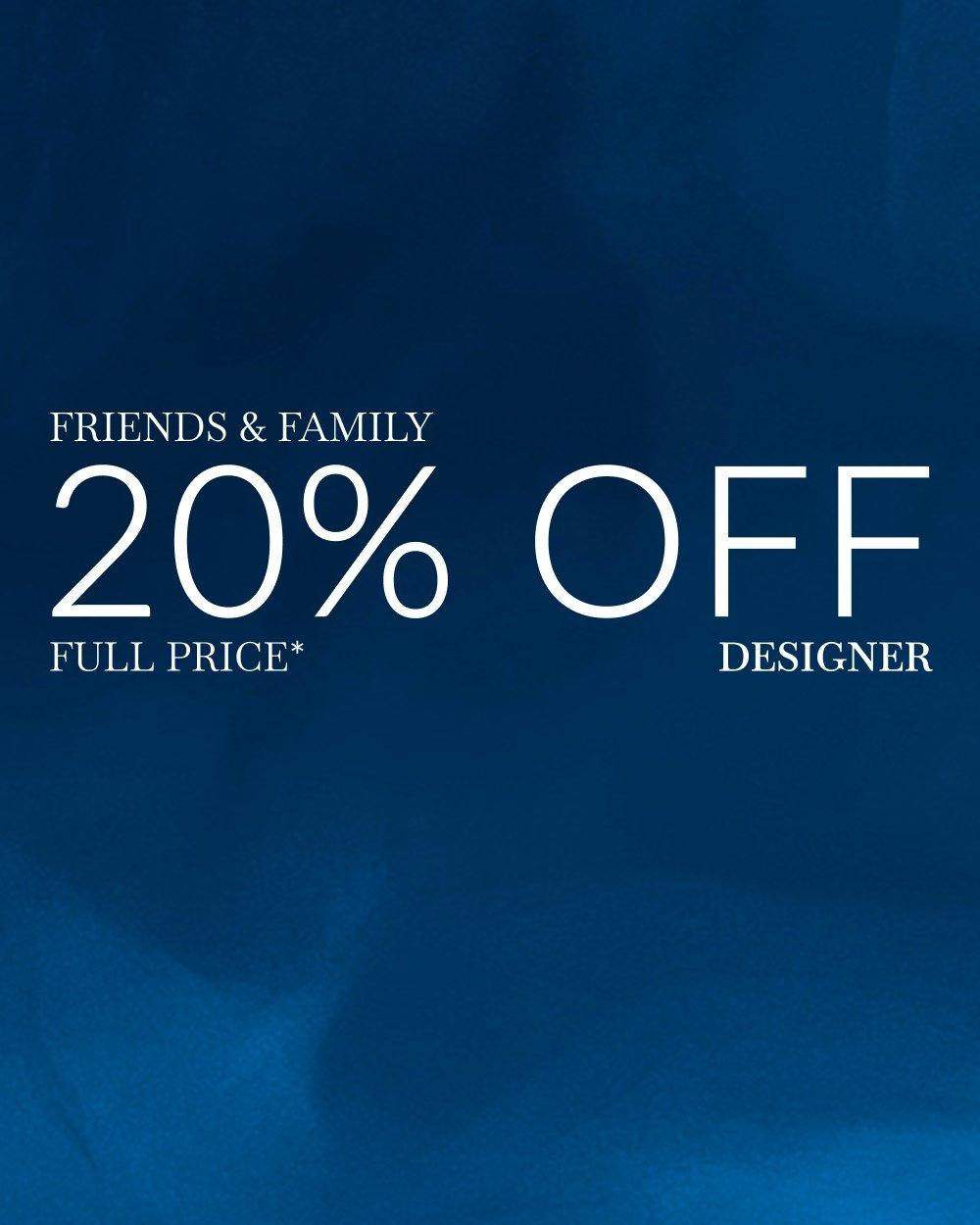 20% off designer 