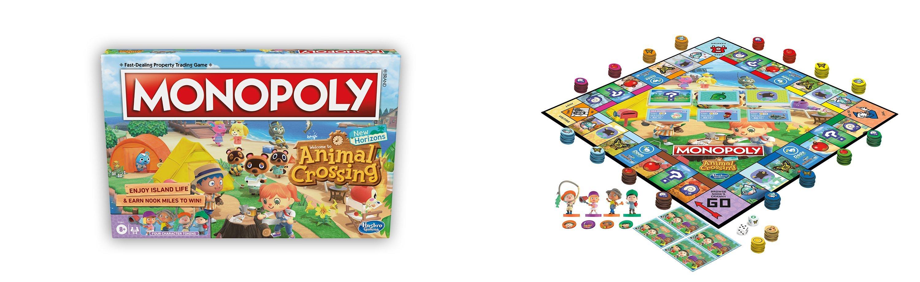 Animal Crossing Monopoly Edition board game packshot.