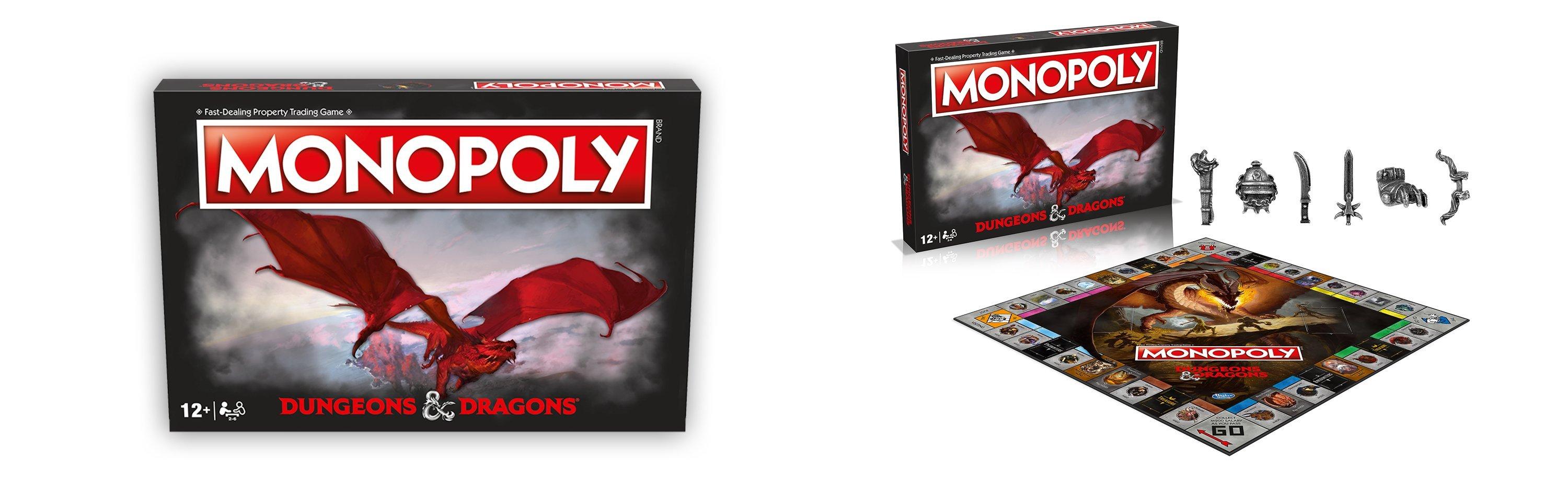 Dungeons and Dragons Monopoly Edition Board game packshot.