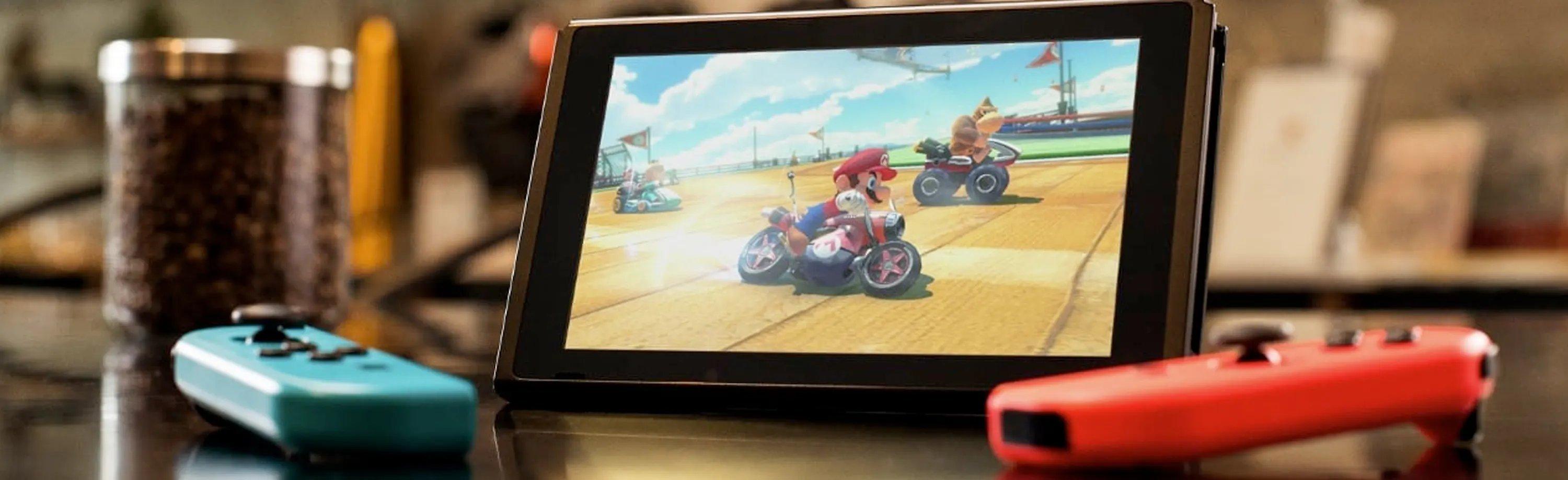 Mario Kart on Nintendo Switch Handheld Mode