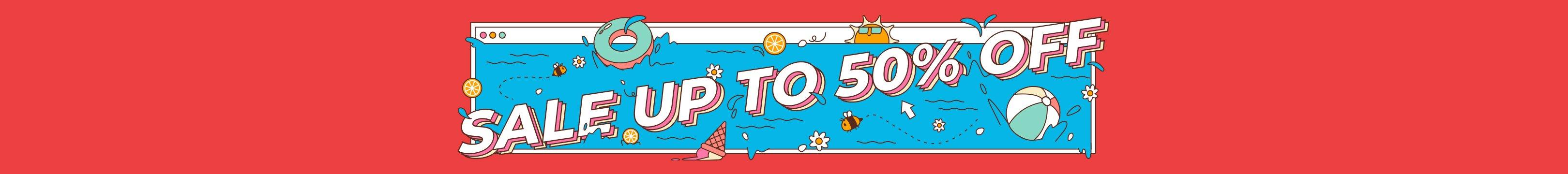 SALE - Up to 50% Off