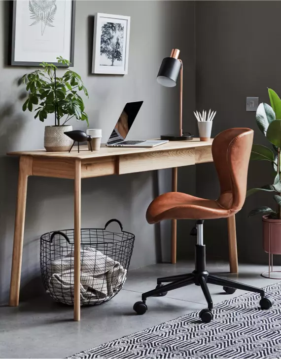 Scandi desk and chair sale