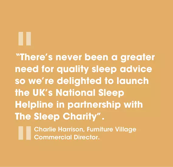 Furniture Village and The Sleep Charity launch the National Sleep