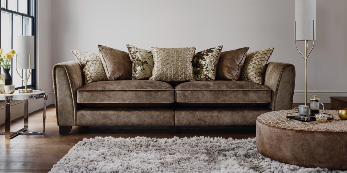 grey brown living room