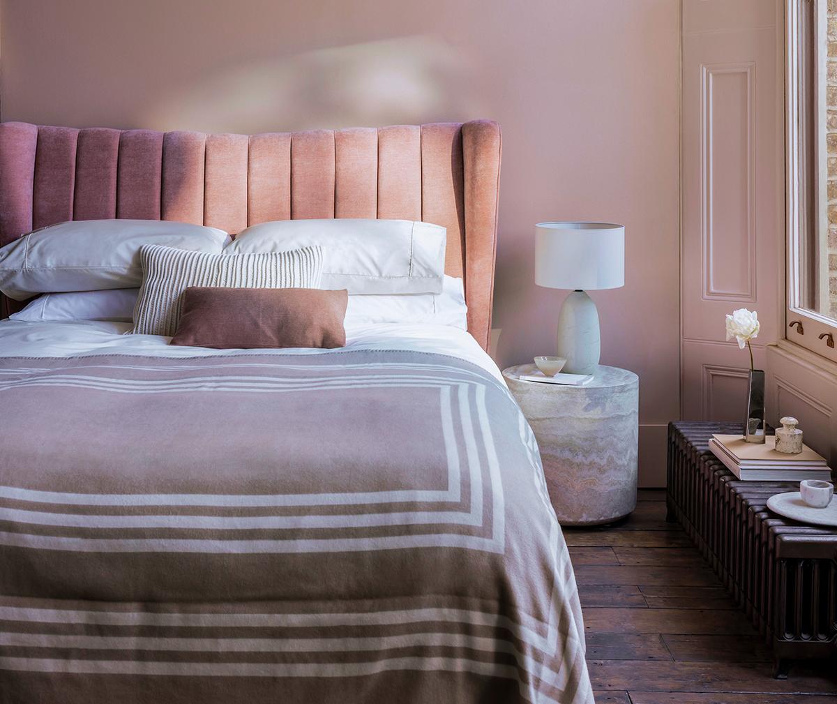 Pink plaster Bedroom