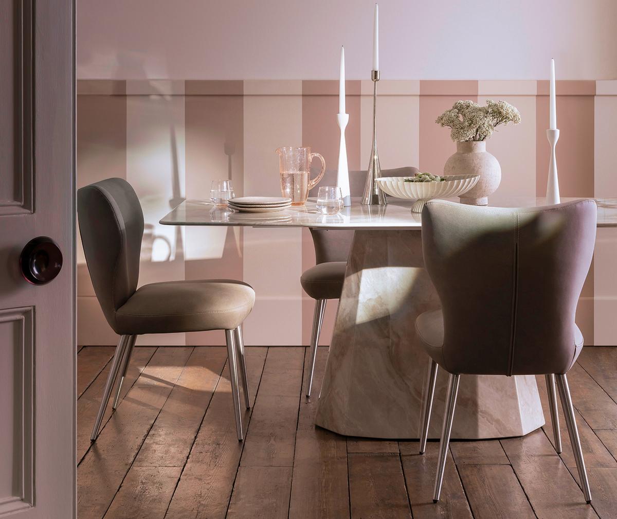 Pink Plaster Dining room 