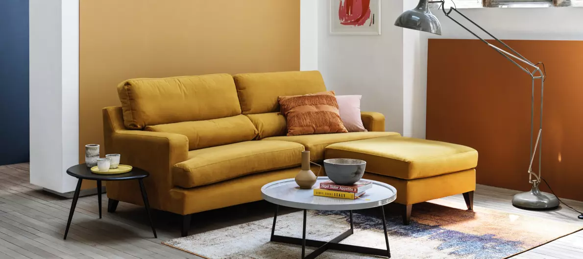 Furniture village deals yellow sofa