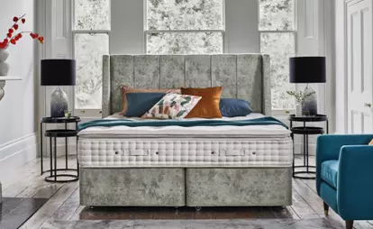 6'0 Super King Gel Plush Comfort Side Lift Ottoman Divan Bed - Sussex Beds