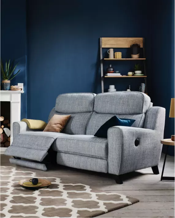 Grey and blue living deals room furniture