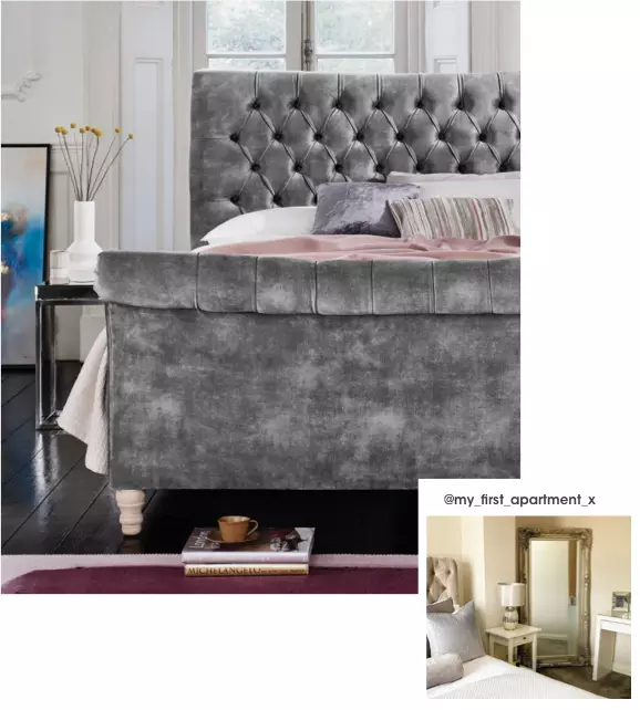 Queen glam deals bedroom set