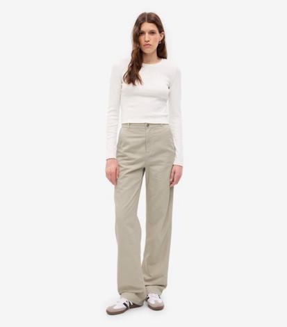 Eashery Straight Leg Pant for women Light Baggy Jogger Relaxed Comfortable  Straight Calf-Length Pants White Cargo Pants for Women (Solid