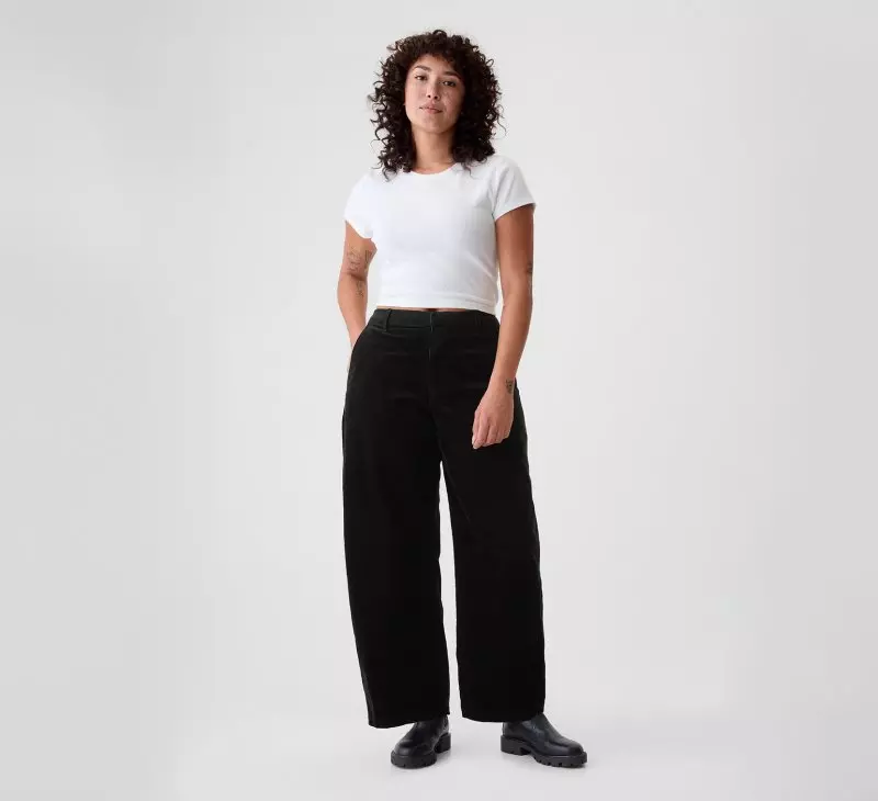 Lindsay Barrel Wide Pants gabardine