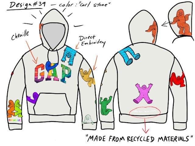 Gap NFT Launch - Epic hoodie sketch