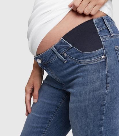835 Mid Rise Crop Skinny Maternity Jeans by J BRAND for $23