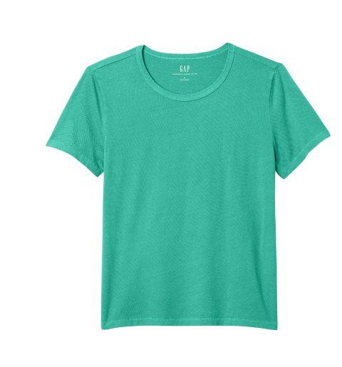 green t-shirt