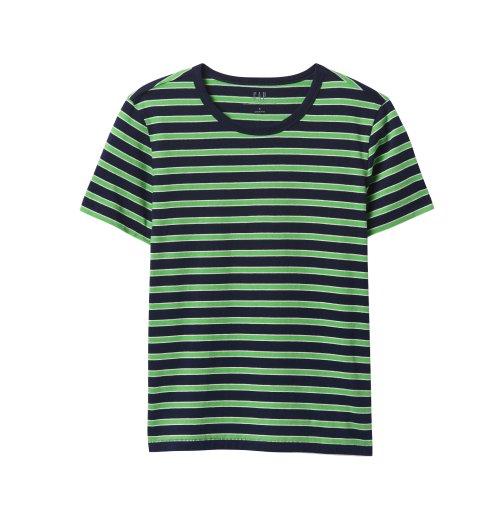 Green striped t-shirt