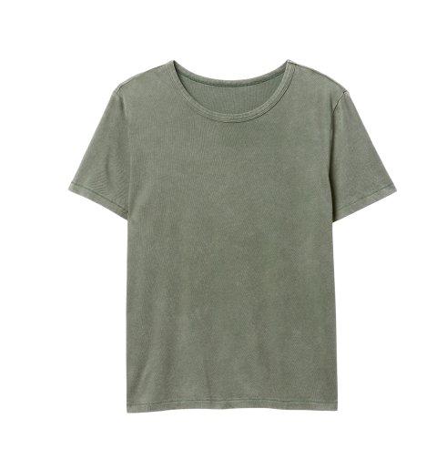 green t-shirt