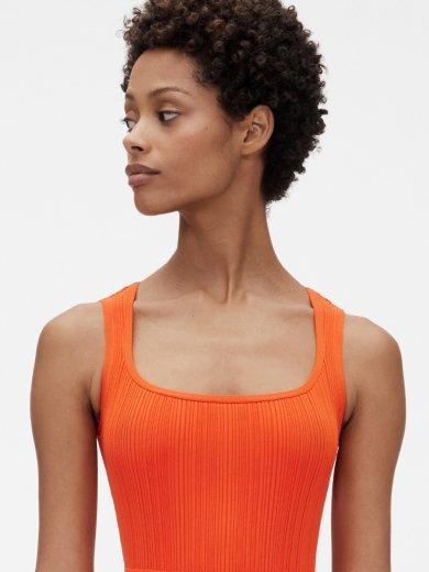 Rib Pleated Mini Dress alt