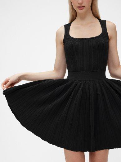 Rib Pleated Mini Dress alt