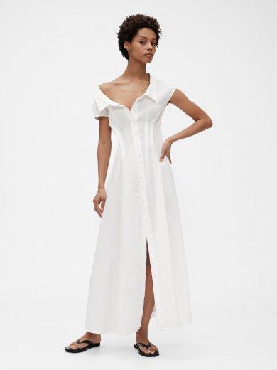 Poplin Maxi Shirtdress 