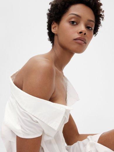Poplin Maxi Shirtdress  alt