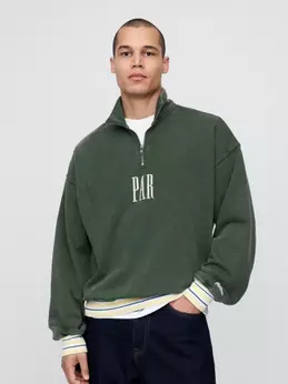 Heavyweight Logo 
Quarter-Zip Pullover