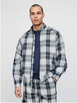 Linen-Cotton 
Bomber Jacket