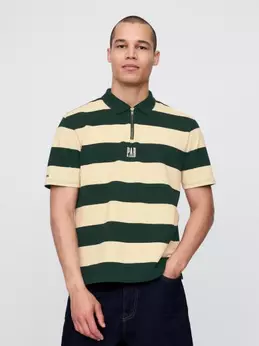 Logo Striped 
Polo Shirt