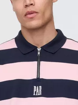 Logo Striped Polo Shirt alt