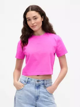 Organic Cotton 
VintageSoft Crop 
Graphic T-Shirt