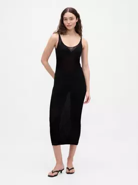 Sheer Midi Dress