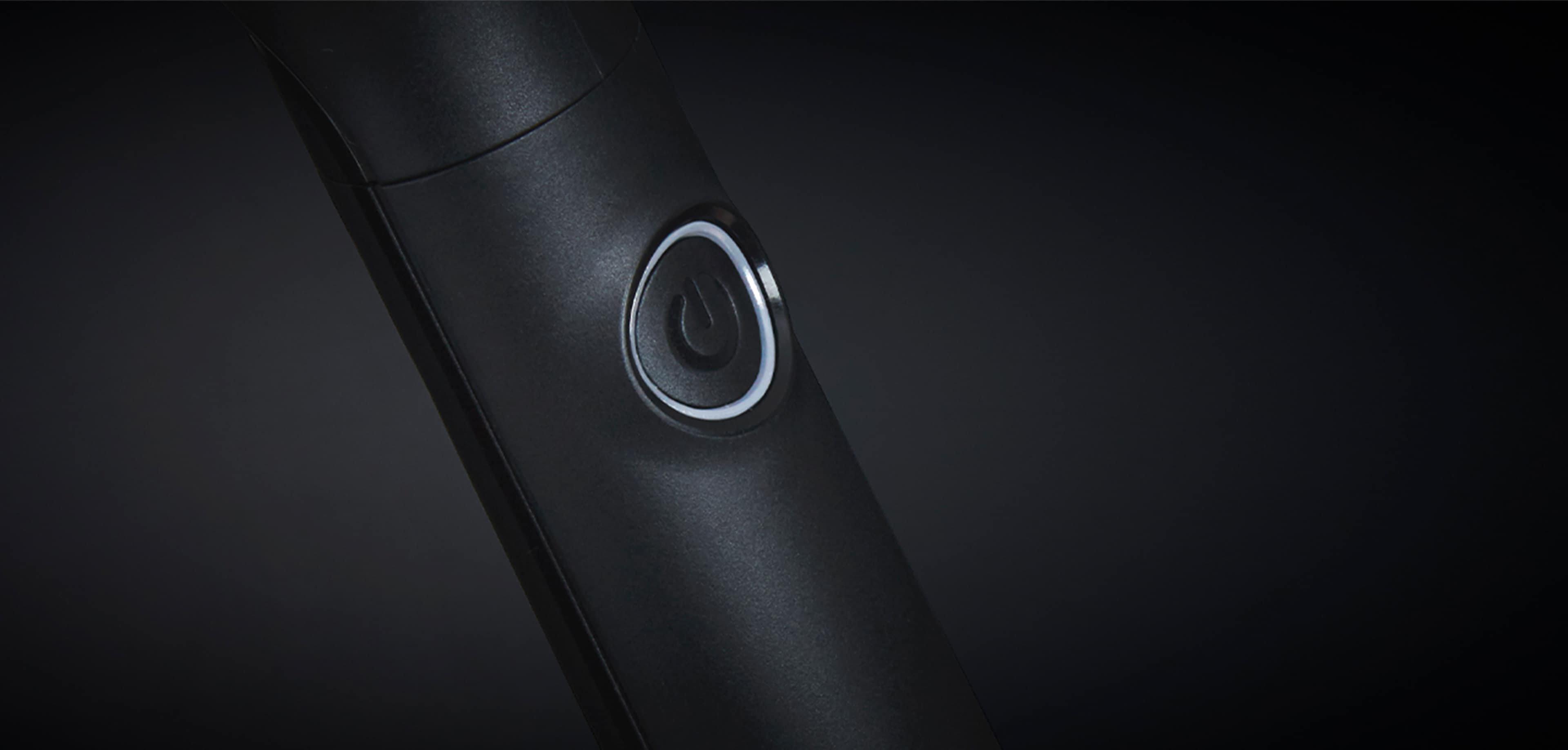 Rise hot brush button